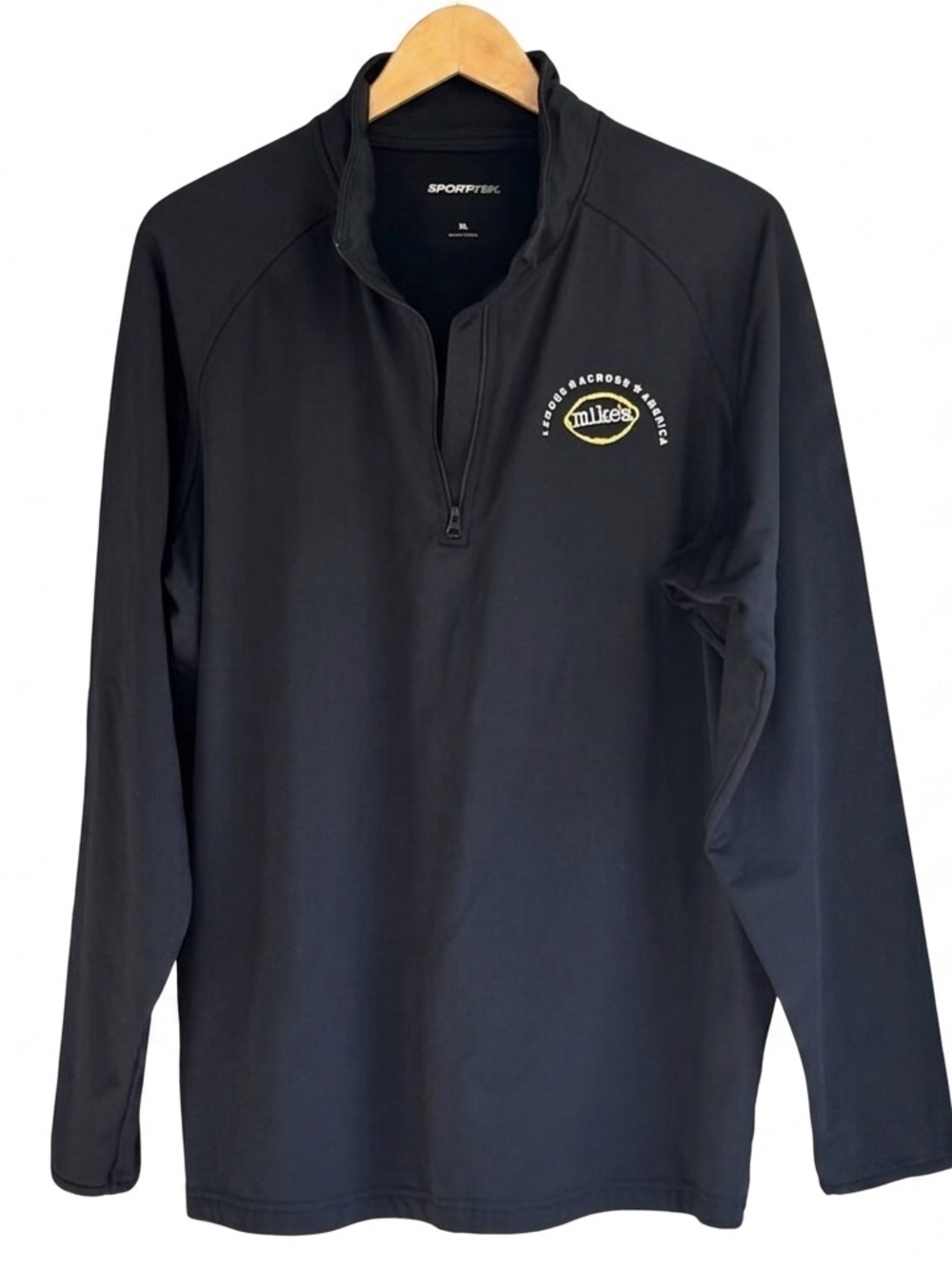 Sport-Tek 1/4 Zip Pullover XL Black Mike's Hard Lemonade Across America Logo Top